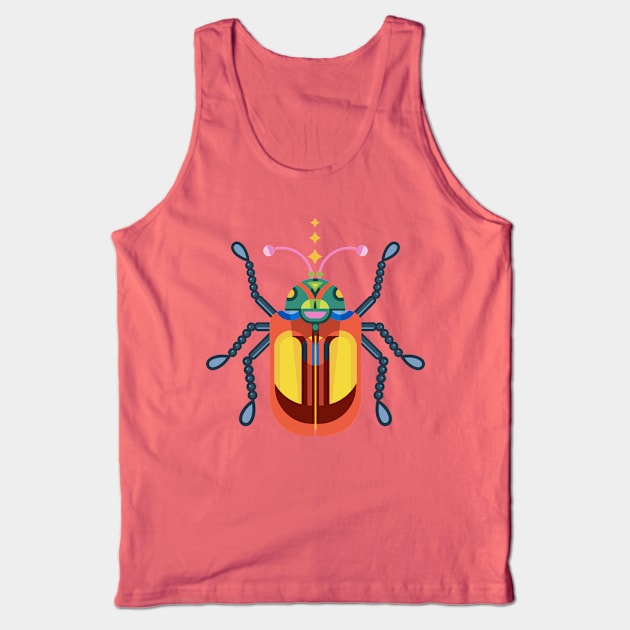 Insect Geometric Design Tank Top by Mako Design 